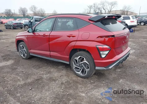 2024 Hyundai Kona N Line из США, поврежденный, VIN KM8HACA34RU063999